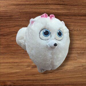 Build-A-Bear Secret Life Of Pets Gidget Plush Toy 10" White Pink Accents Soft